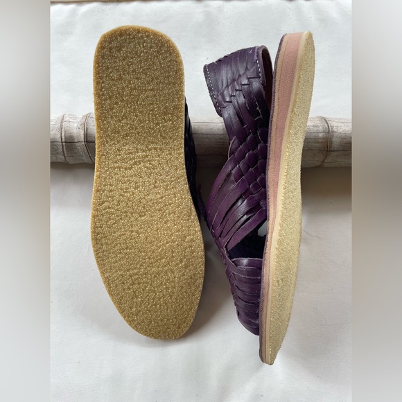 Macarena collection size 4 purple Sandal Mexican Huaraches - Picture 6 of 7